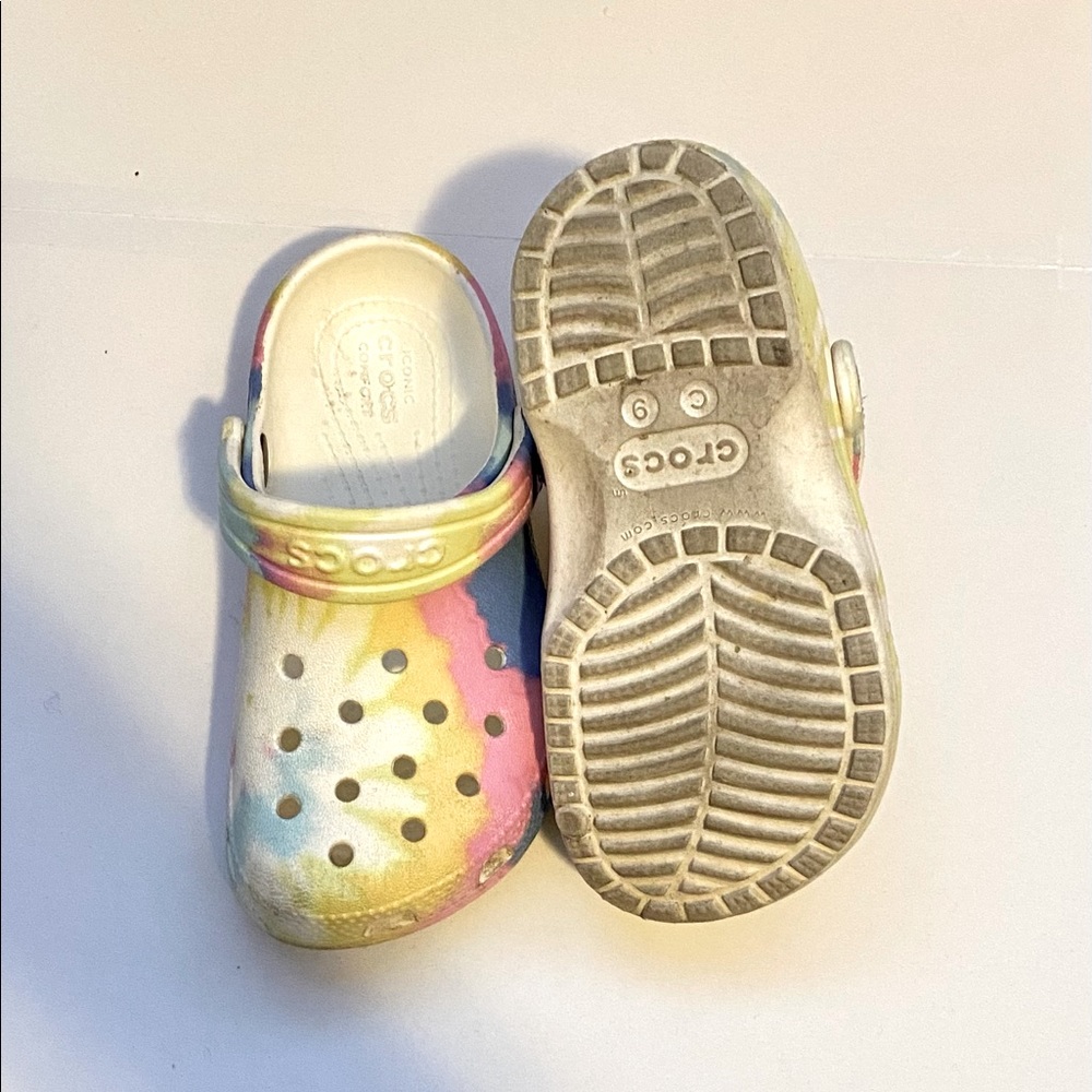 Toddler Girls Tie-Dye Crocs
